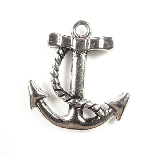 2 silver colour anchors design 5