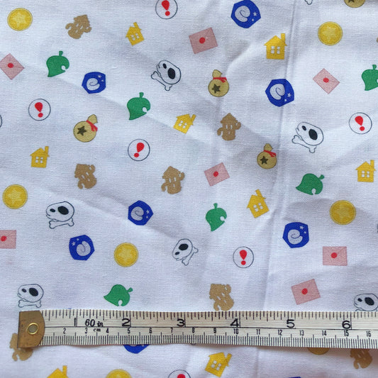 Animal crossing (Items) 100% cotton fabric