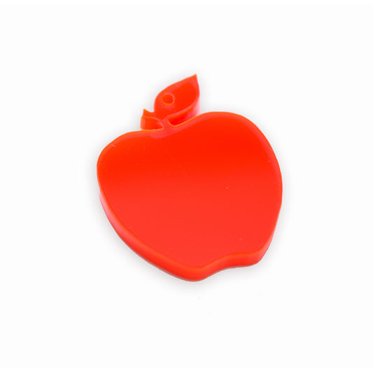 Apple laser cut charm