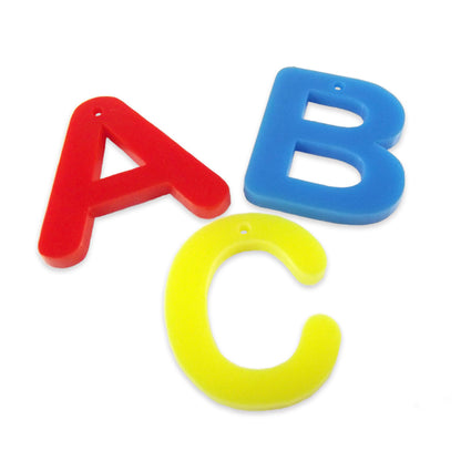 Arial rounded letter or number laser cut charm