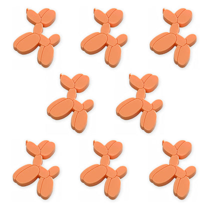 8 Balloon Dog cabochons, laser cut