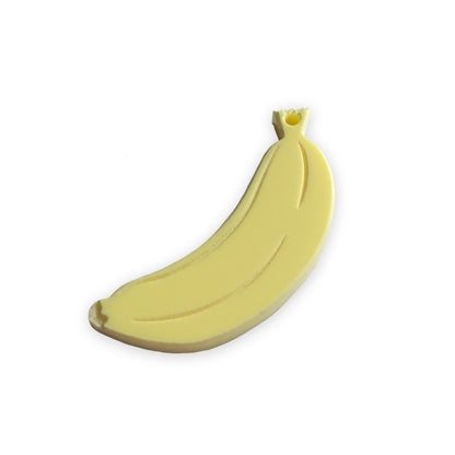 Banana engraved laser cut charm