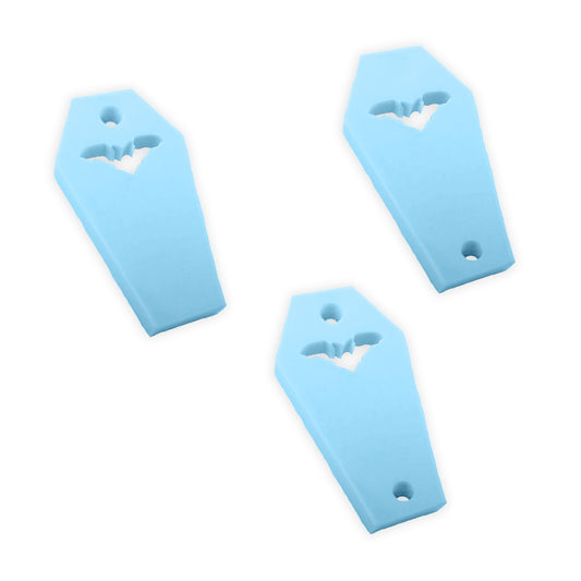 8 Bat coffin link shapes, 2cm