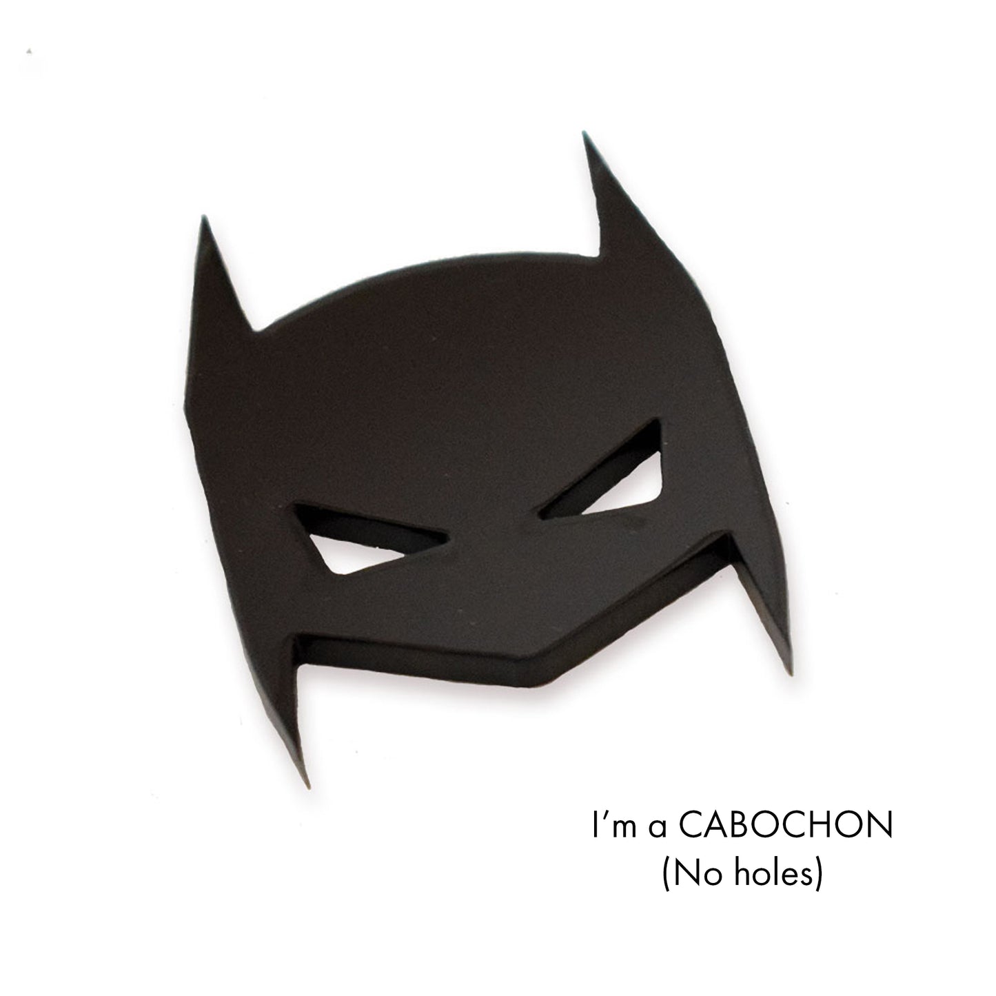 Cabochon Batman mask laser cut