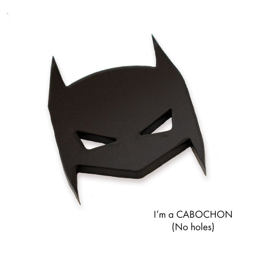 Cabochon Batman mask laser cut