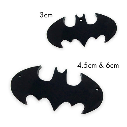 Batman classic logo laser cut charm