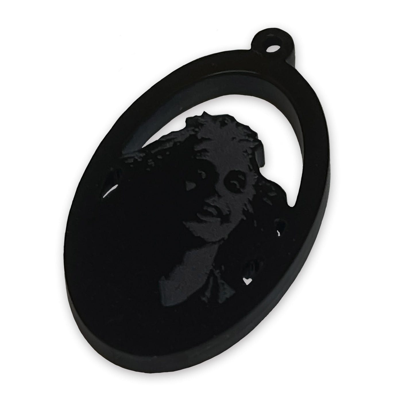 Beetlejuice gothic portrait laser cut charm