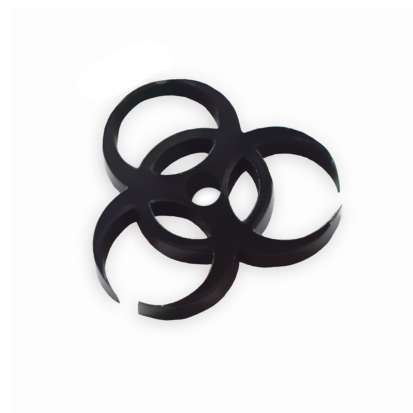 Biohazard laser cut charm