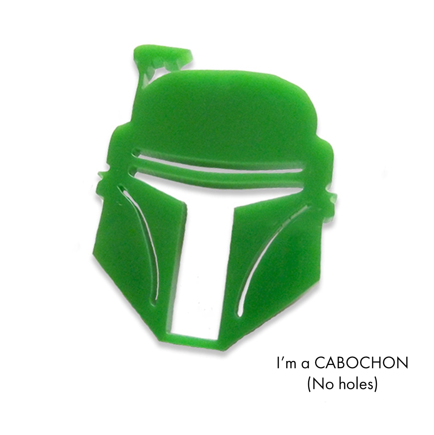 Cabochon Boba Fett laser cut