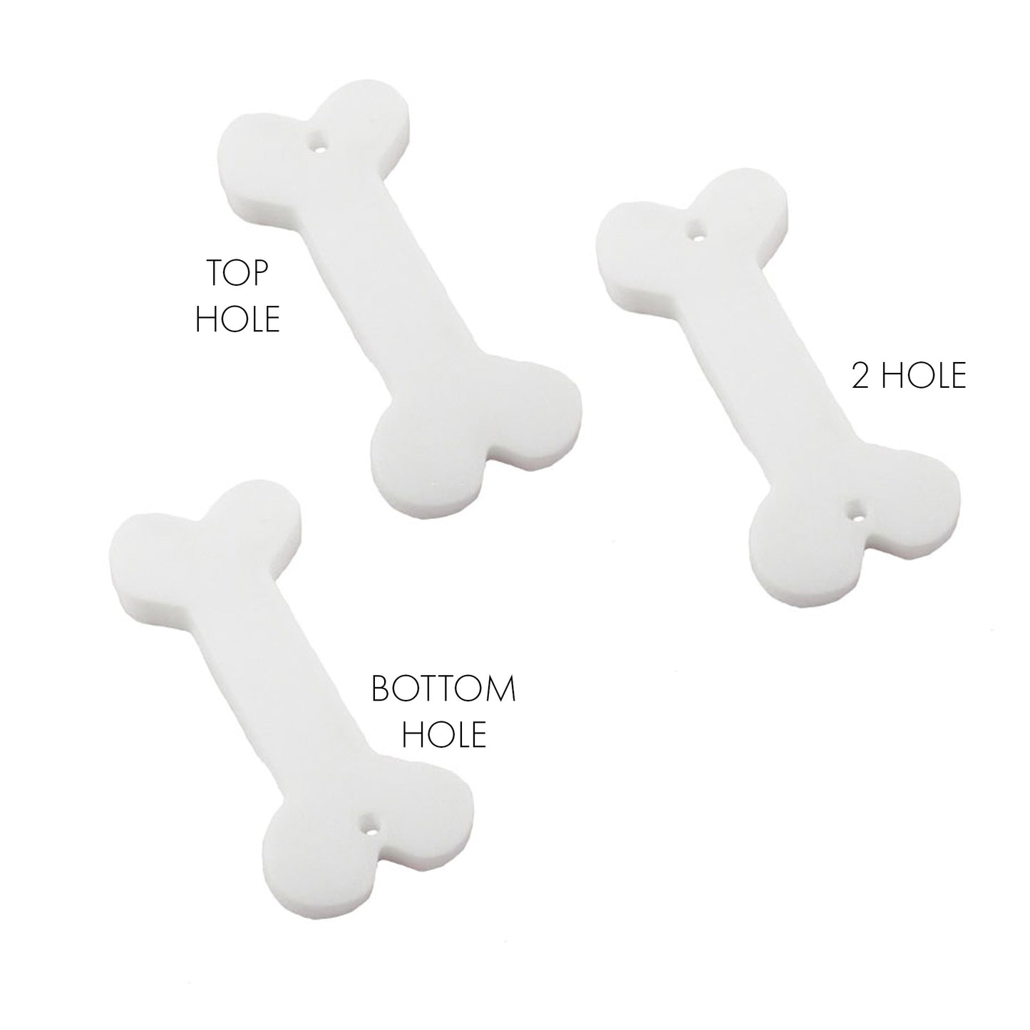 8 Bone link shapes, 2cm