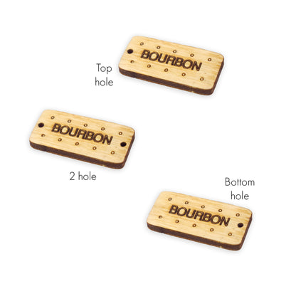 8 Bourbon biscuit link shapes, 2cm