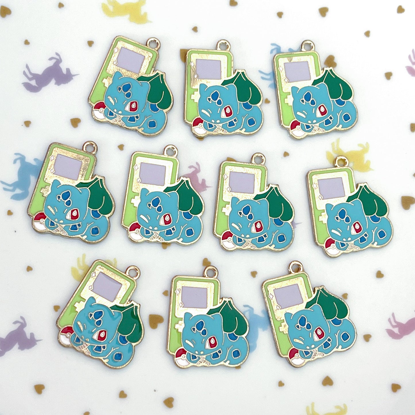 Bulbasaur Gameboy enamel charm