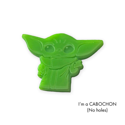 Cabochon Baby Yoda laser cut