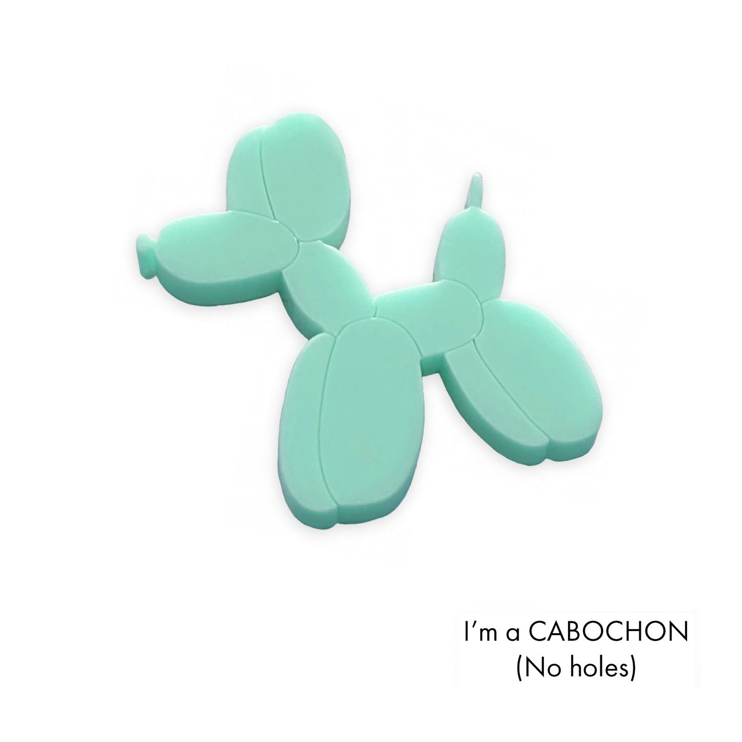 Cabochon Balloon Dog laser cut