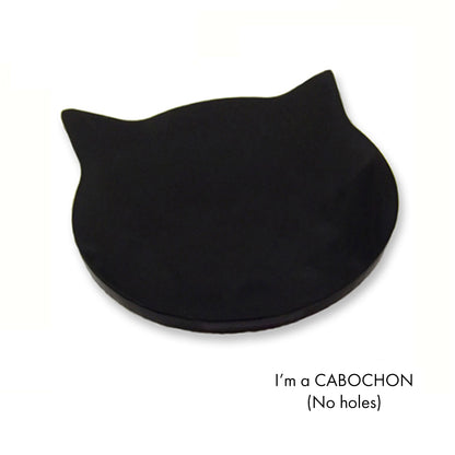 Cabochon Cat face laser cut