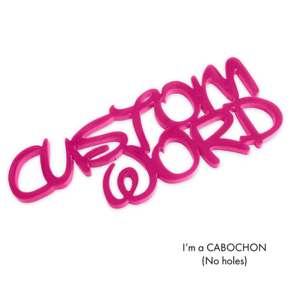 CabochonCartoon (Disney style) Custom word