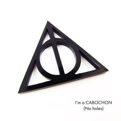 Cabochon Deathly Hallows Harry potter Laser cut