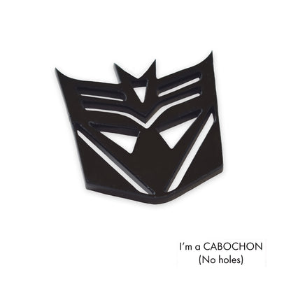 Cabochon Deceptacon Transformer laser cut