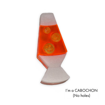 Cabochon Lava lamp Smiley deluxe laser cut