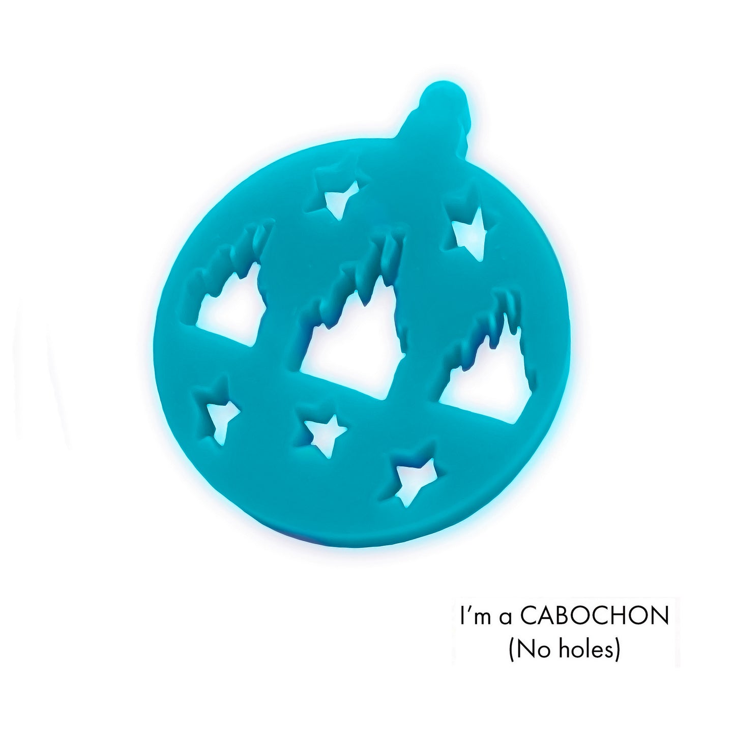 Cabochon Castle Disney Christmas bauble laser cut