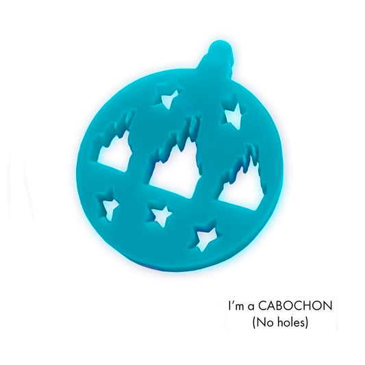 Cabochon Castle Disney Christmas bauble laser cut