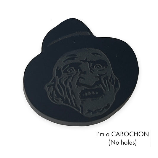 Cabochon Freddy Krueger mask laser cut