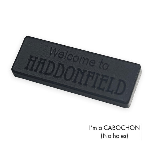 Cabochon Welcome to Haddonfield Halloween laser cut