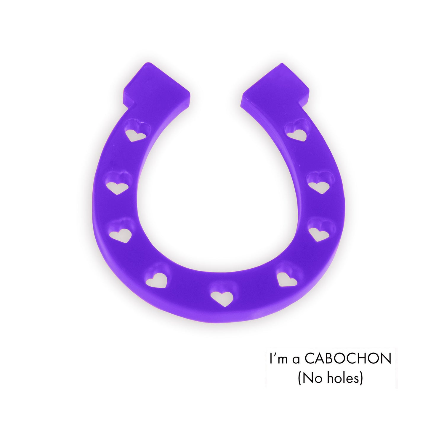 Cabochon Horse shoe laser cut