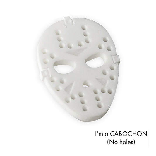 Cabochon Jason Voorhees mask laser cut