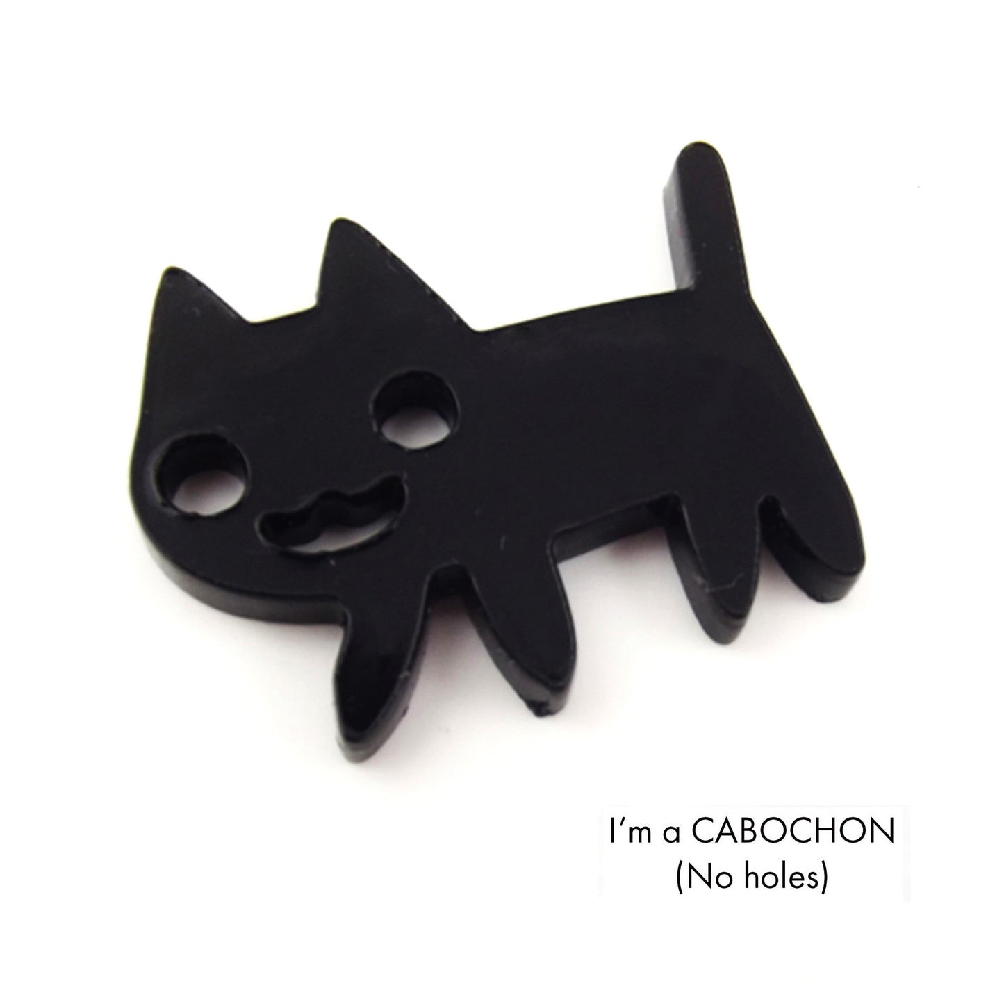 Cabochon Kawaii cat laser cut