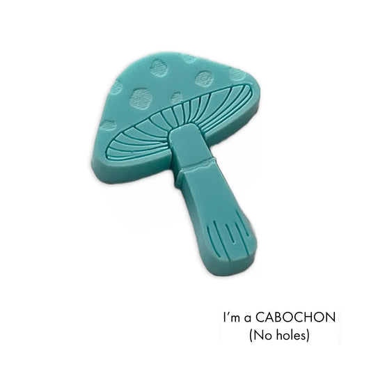 Cabochon Amanita mushroom laser cut