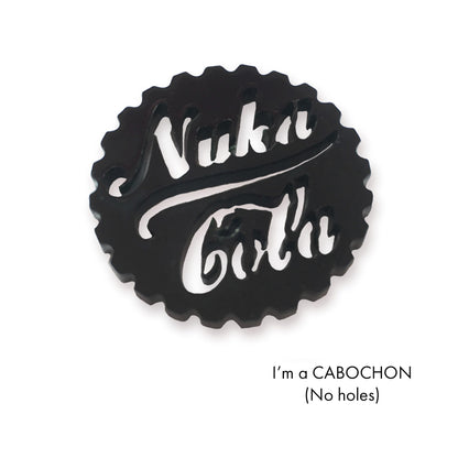 Cabochon Nuka Cola laser cut