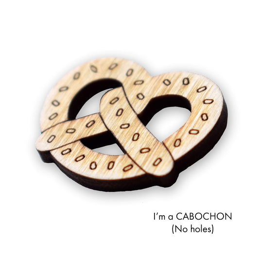 Cabochon Pretzel laser cut