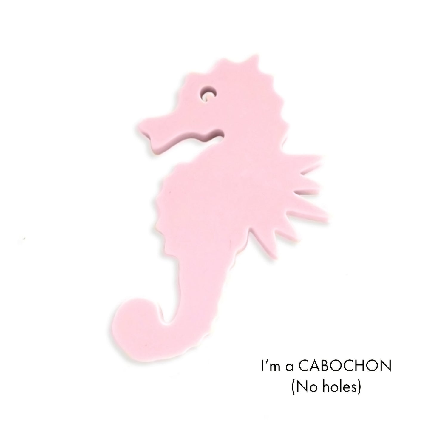 Cabochon Seahorse laser cut