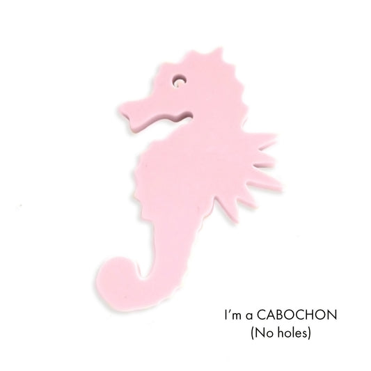 Cabochon Seahorse laser cut