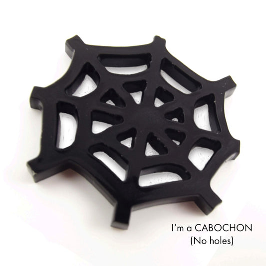 Cabochon Spider web laser cut