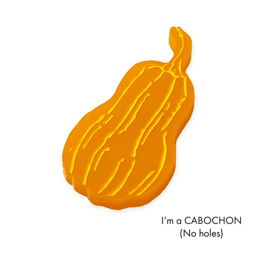 Cabochon Squash gourd colour engraved laser cut