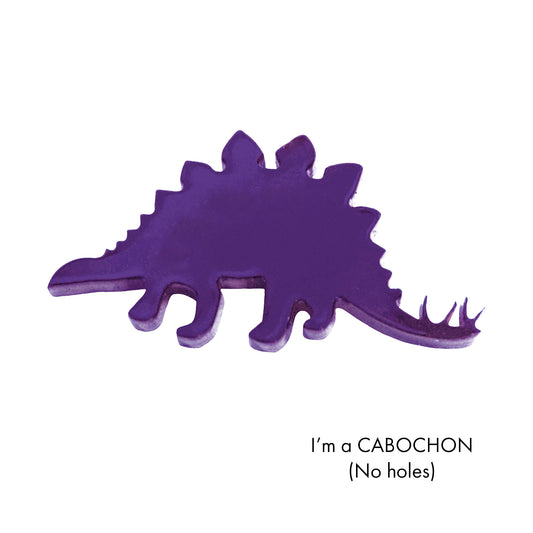 Cabochon Stegosaurus Dinosaur laser cut