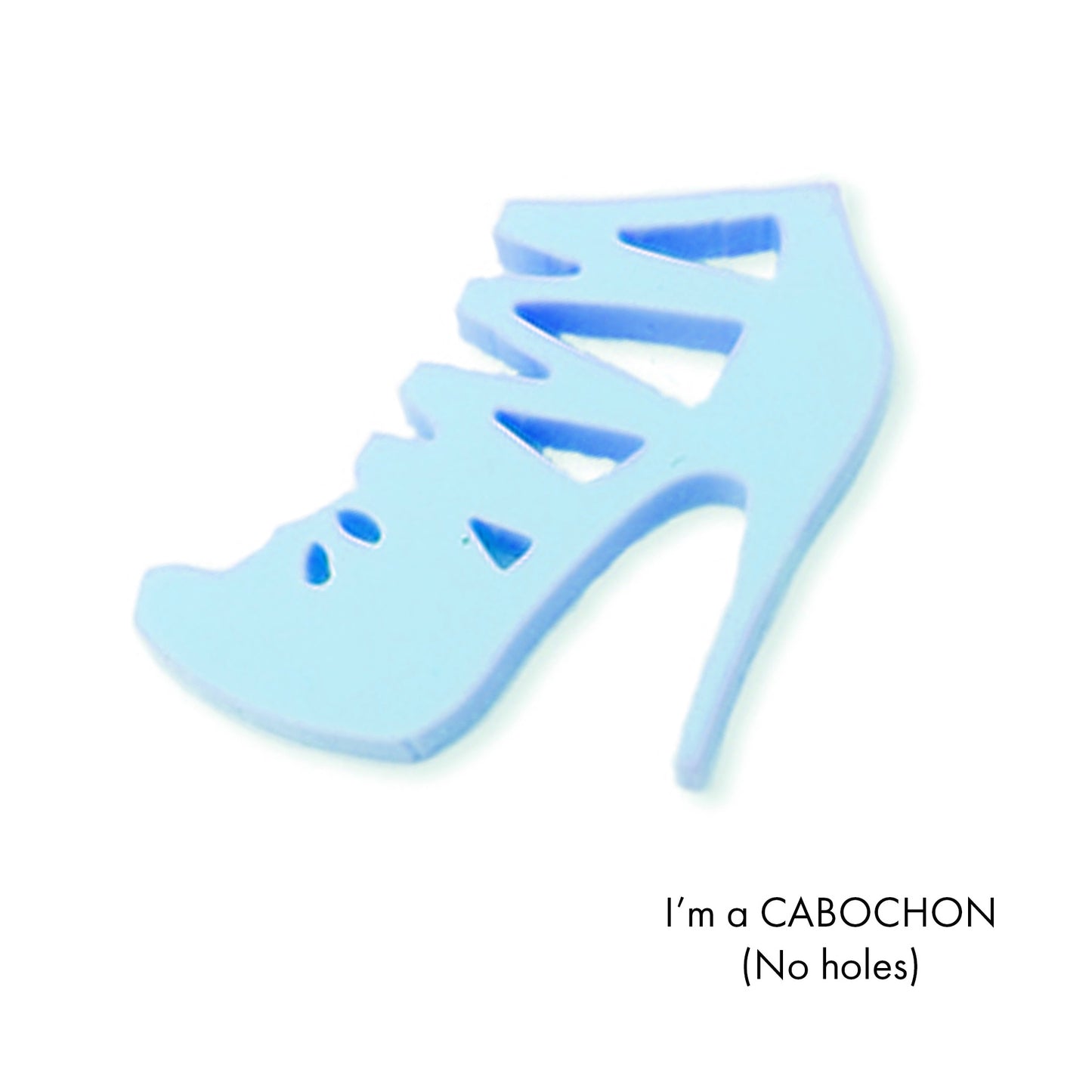 Cabochon Strappy high heel shoe laser cut