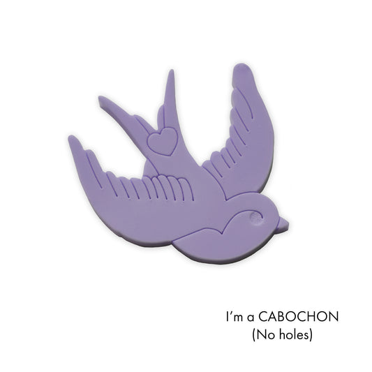 Cabochon Swallow laser cut