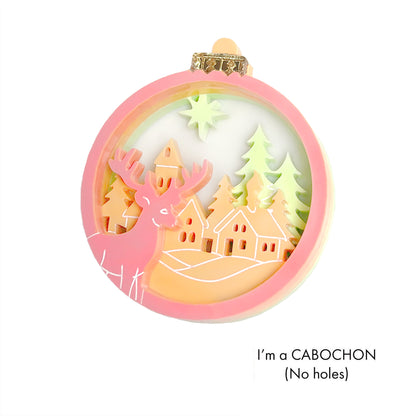 Cabochon Winter Wonderland bauble deluxe