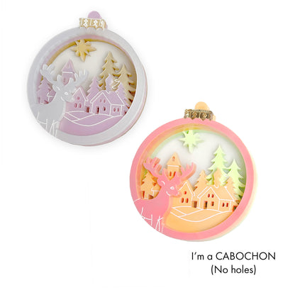 Cabochon Winter Wonderland bauble deluxe