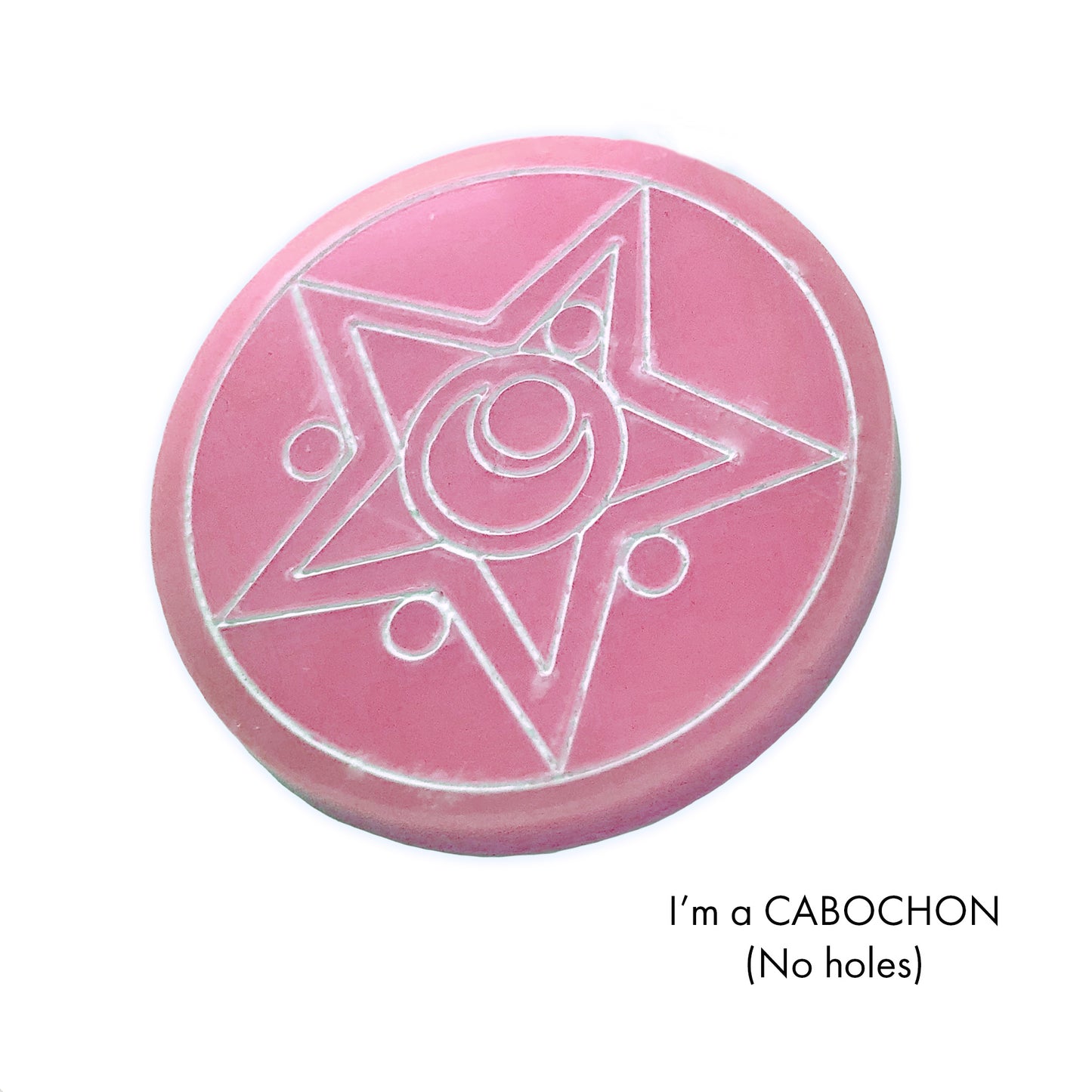 Cabochon Crystal star Sailor moon laser cut