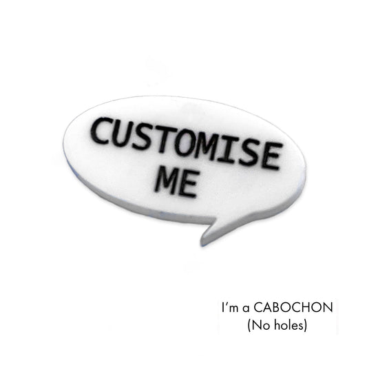 Cabochon Custom Round Speech bubble