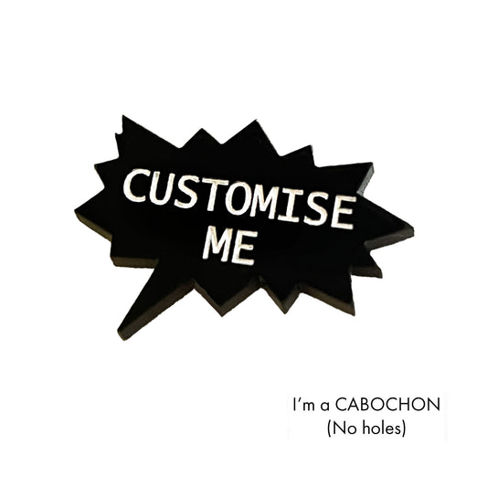 Cabochon Custom Spike Speech bubble