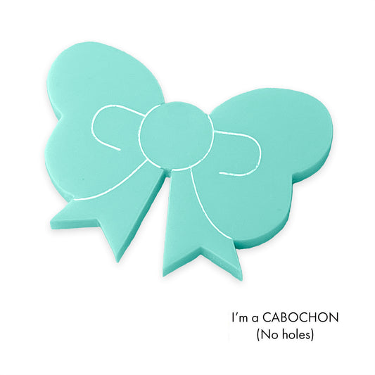 Cabochon cute bow laser cut
