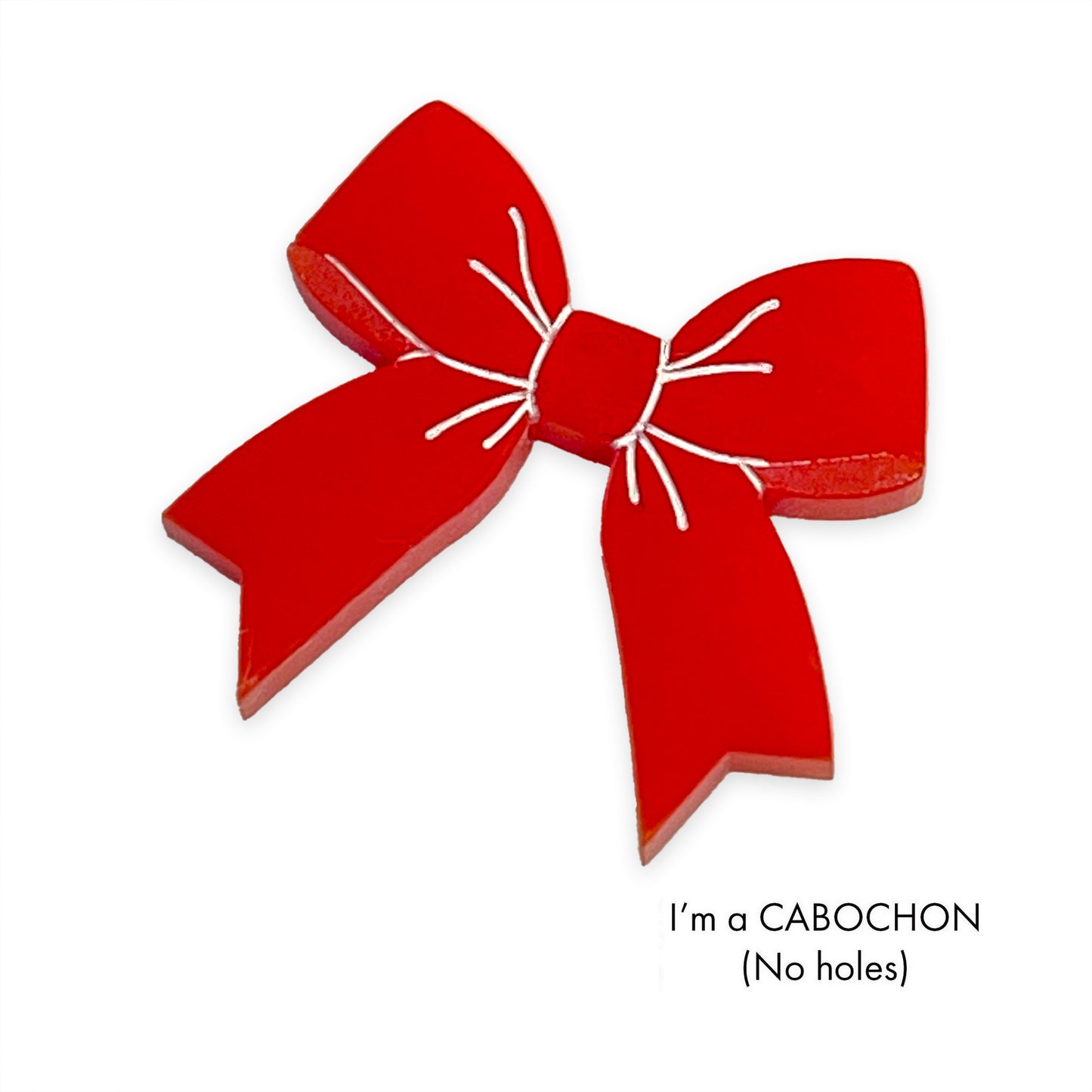 Cabochon Fancy bow laser cut