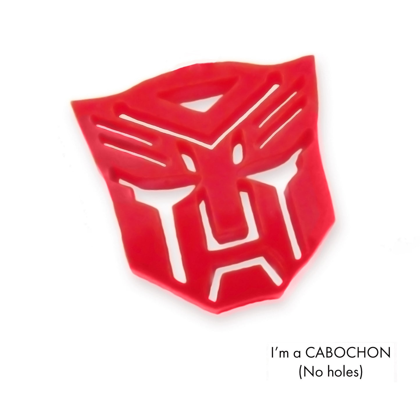 Cabochon Autobot Transformer laser cut