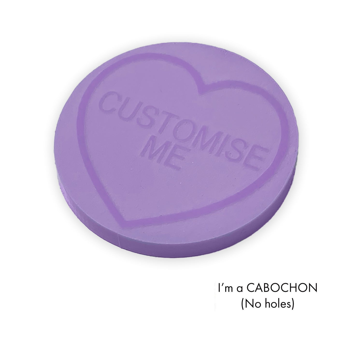 Cabochon Custom Love hearts sweets (love hearts)