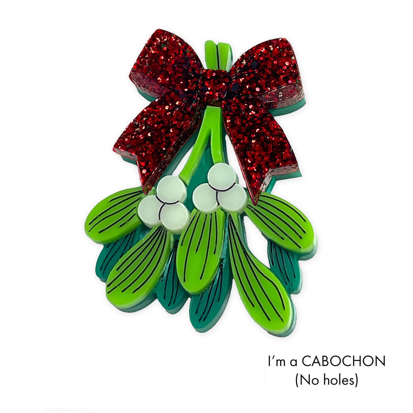 Cabochon Mistletoe kiss deluxe